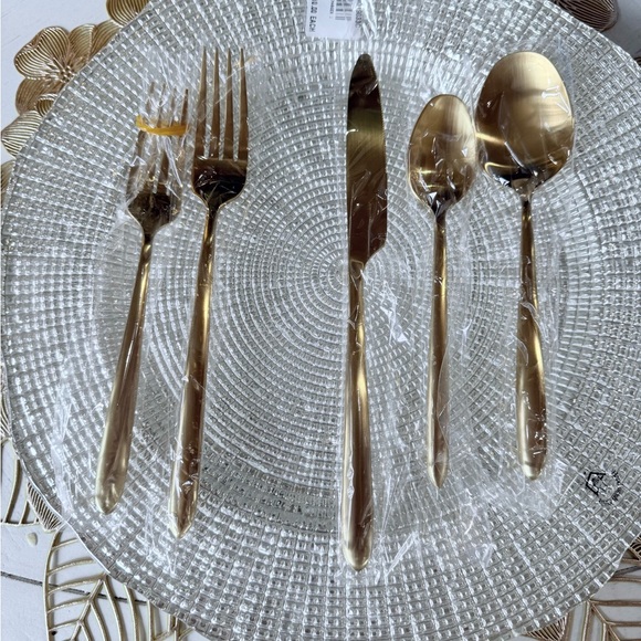 Fortessa Velo Brushed Gold plated high end flatware. NEW! - Picture 2 of 3